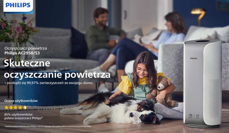 Philips Filtr NanoProtect HEPAusuwa cząsteczki 100x mniejsze niż standardowy filtr HEPA