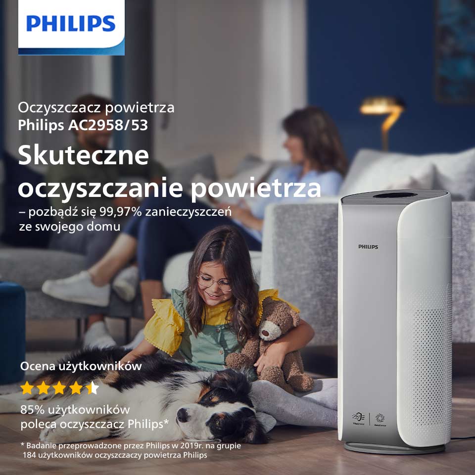Philips Filtr NanoProtect HEPAusuwa cząsteczki 100x mniejsze niż standardowy filtr HEPA