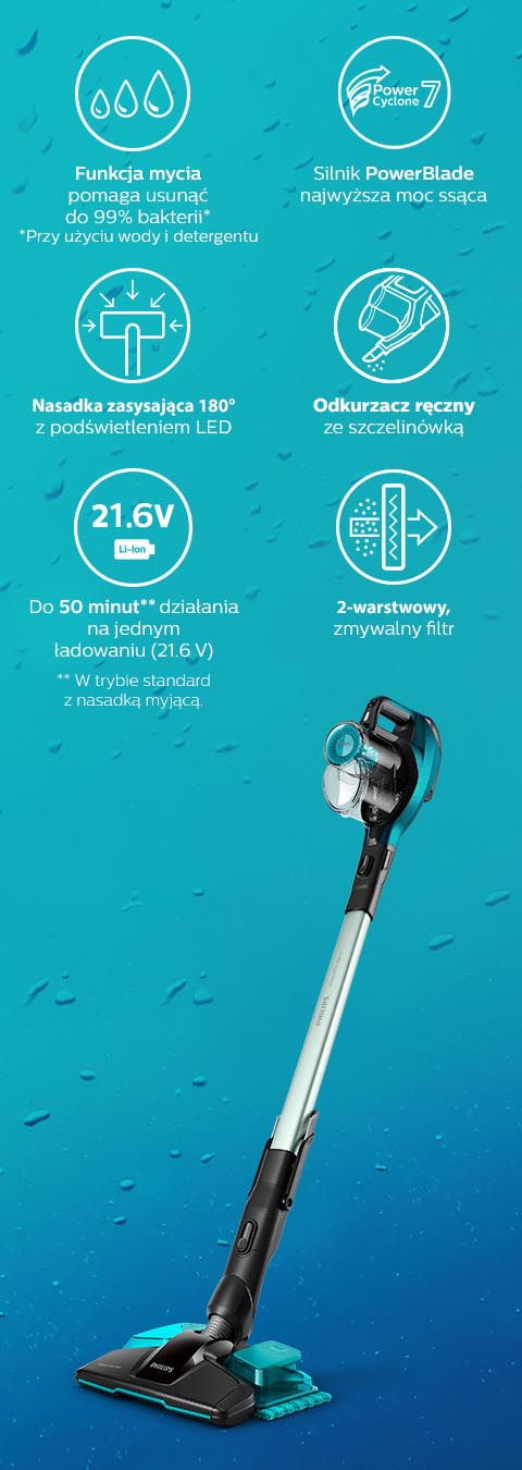 Philips Sprzątanie do czysta. Odkurzacz z funkcją mycia