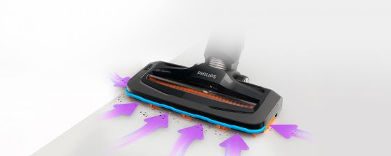 Philips Efektywne usuwanie brudu. Silnik PowerBlade w technologii PowerCyclone 7